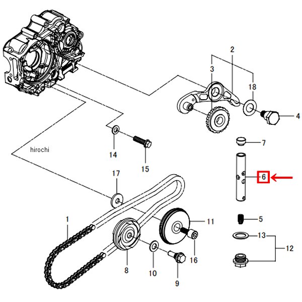 00-01-0185 SP武川 テンショナープッシュロッドCOMP