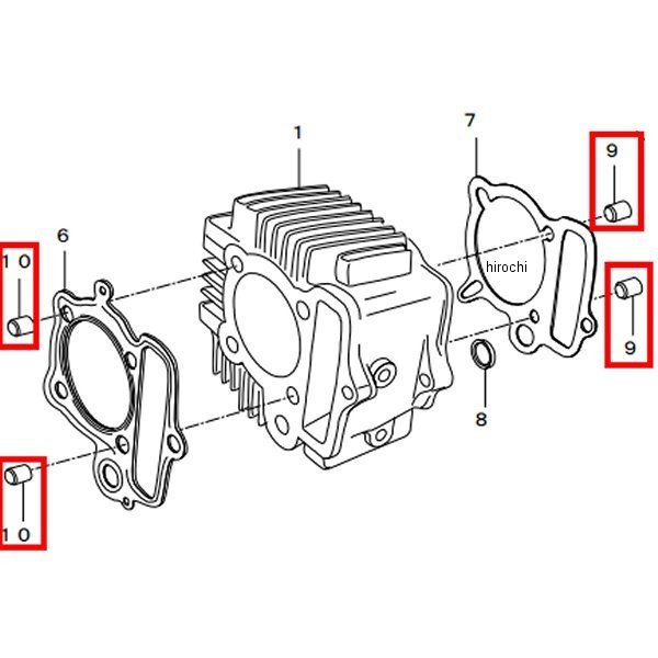 00-01-0286 SP武川 ノックピンセット M7用 8x12、8x14