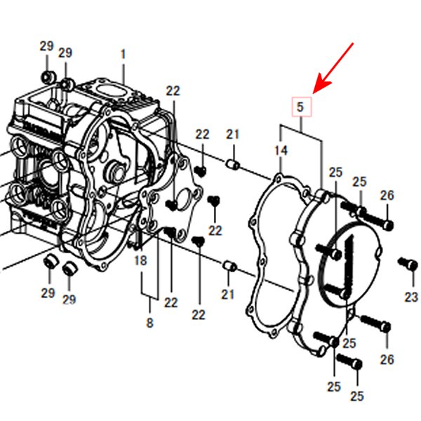 00-01-0437 SP武川 Lシリンダーヘッドサイドカバー
