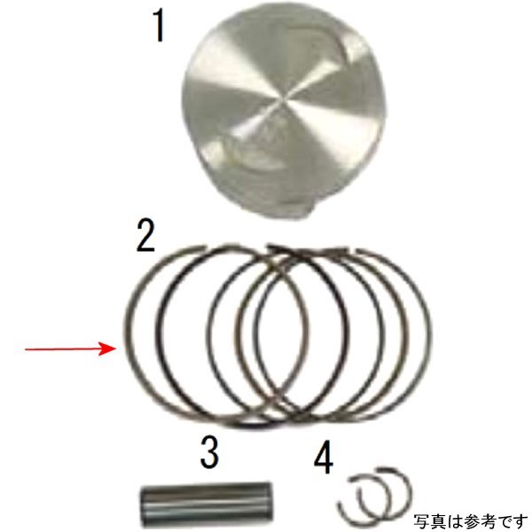 00-01-1072 SP武川 ピストンリングセット φ61/169cc