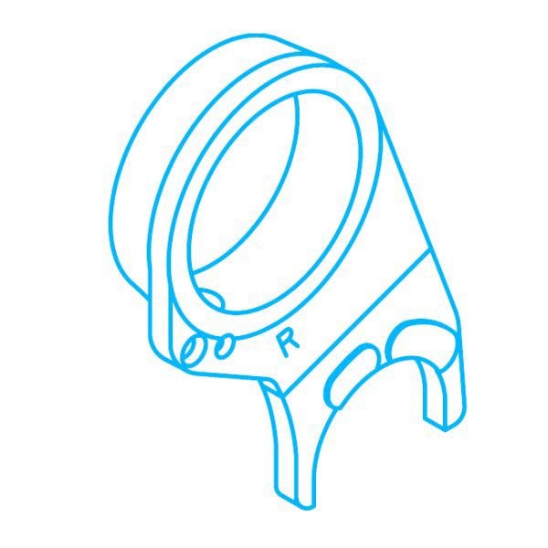 00-02-0014 SP武川 5速クロスミッションキット リペアパーツ R．ギヤシフトフォーク 1個 モンキー ゴリラ