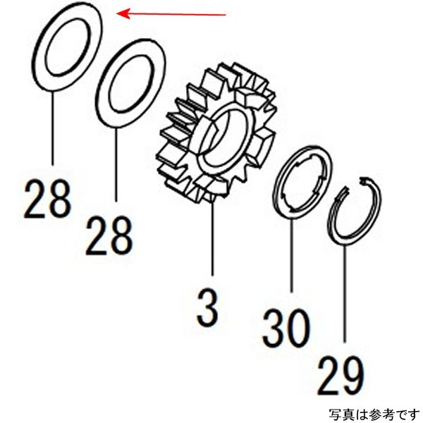 00-02-0121 SP武川 スラストワッシャ 17.2mm