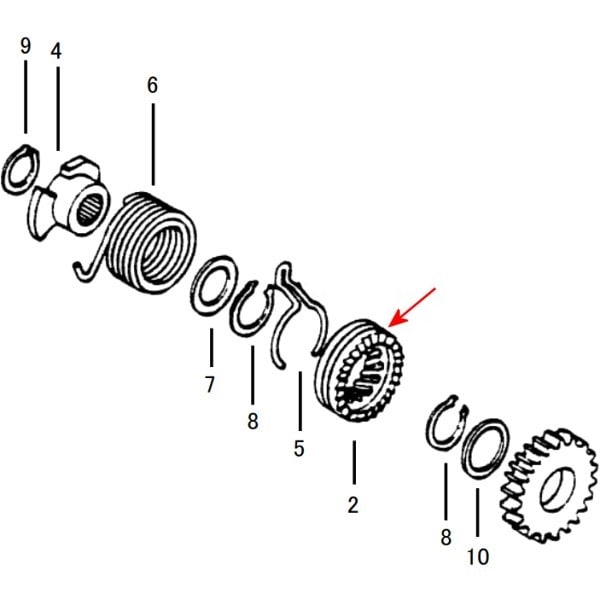 00-02-0288 SP武川 スタータードライブラチェット