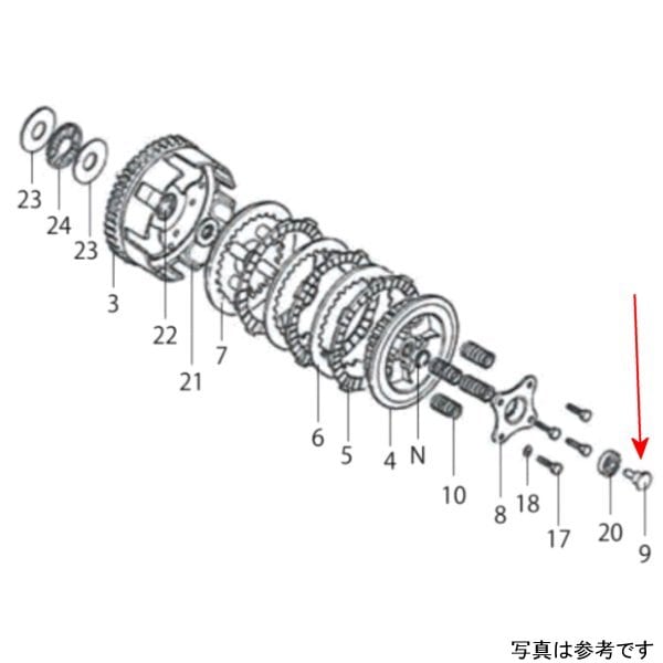 00-02-0338 SP武川 クラッチリフター ガイドピン