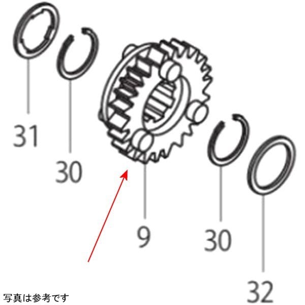 00-02-0387 SP武川 カウンターシャフト 5THギヤ 23T