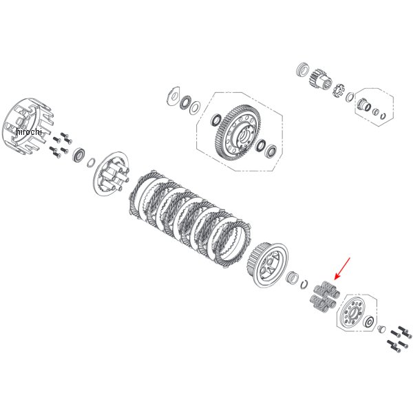 00-02-0393 SP武川 クラッチスプリング 6本入り