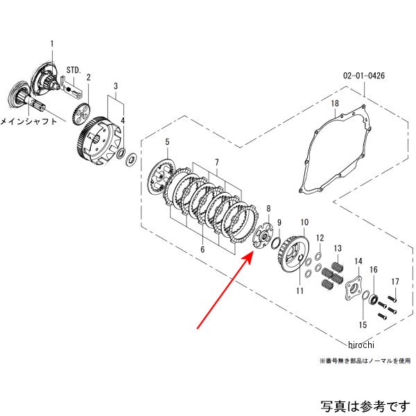 00-02-0479 SP武川 クラッチカム 湿式スリッパークラッチ エイプ