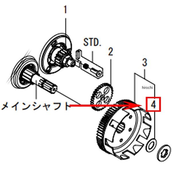 00-02-0491 SP武川 スペーサー 25X33X2.6  エイプ50/100