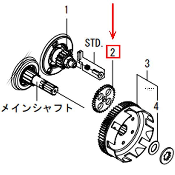 00-02-0492 SP武川 オイルポンプドライブギヤ 33T エイプ、ドリーム50