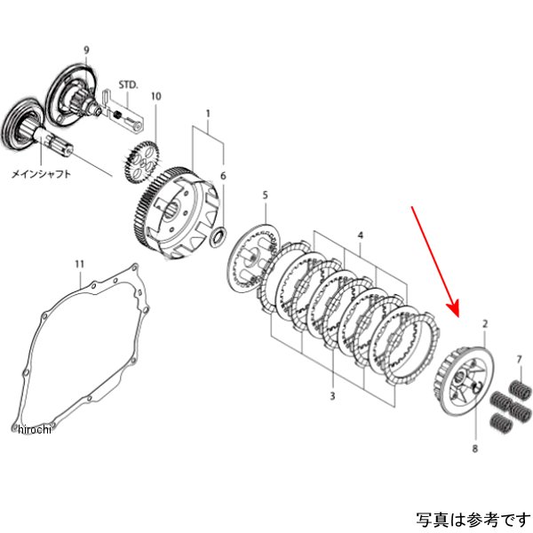 00-02-0493 SP武川 クラッチセンター エイプ50/100