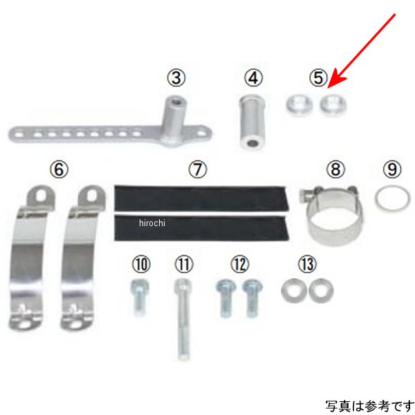 00-04-0155 SP武川 カラーボルト 2個入り シルバー