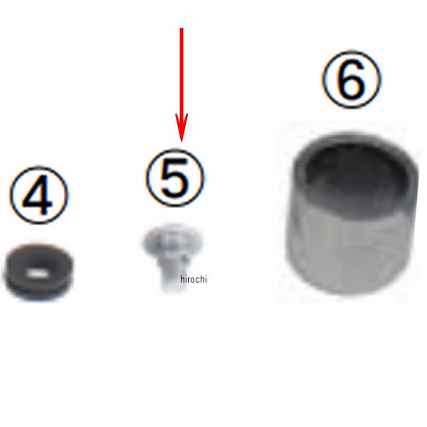 00-04-0174 SP武川 パンスクリュー 6X12 2個入り