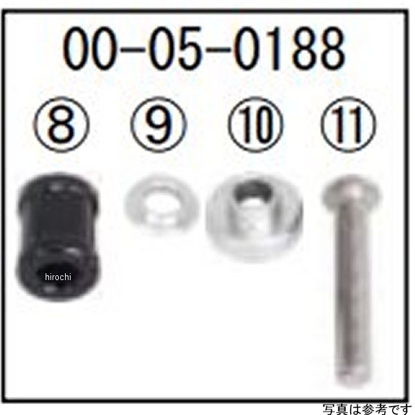 00-05-0188 SP武川 取付ボルトセット カラー付 CRF250ラリー