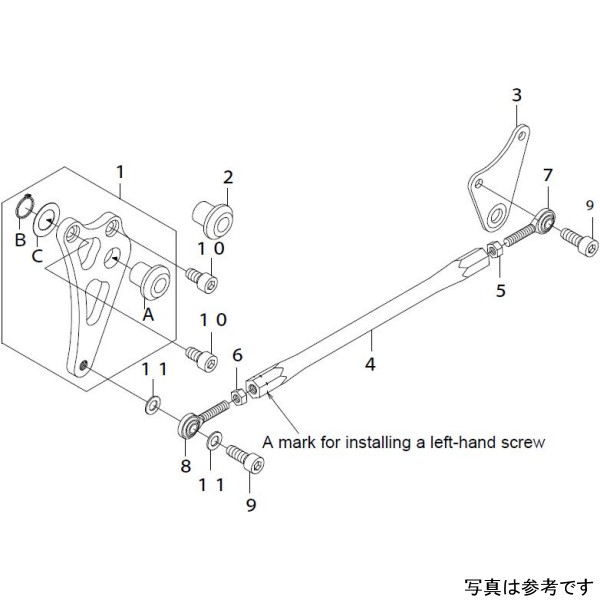 00-06-0044 ＳＰ武川 リアキャリパーブラケットキットモンキー