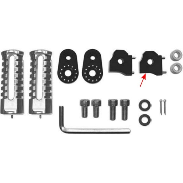 00-06-0136 SP武川 ステップブラケット L (BK)モンキー
