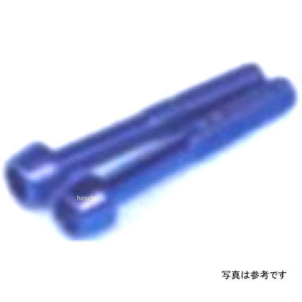 00-06-1027 SP武川 アルミ ボルト テーパー 6X55/ブルー/2本