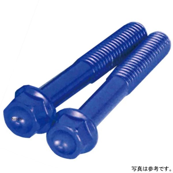 00-06-1083 SP武川 アルミ ボルト フランジ 6X55/ブルー/2本