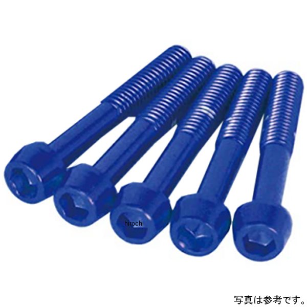 00-06-1121 SP武川 アルミ ボルト クランクケースヨウ (ブルー)