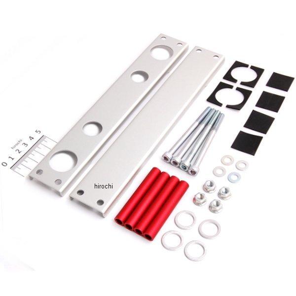 00-07-0158 SP武川 スーパークールA/B用 オイルクーラープレート レッドアルマイト 4フィン5オイルライン 汎用