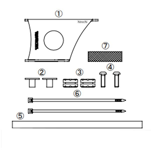 00-07-0218 SP武川 オイルクーラーステーセット ダウンチューブマウント用 セロー250
