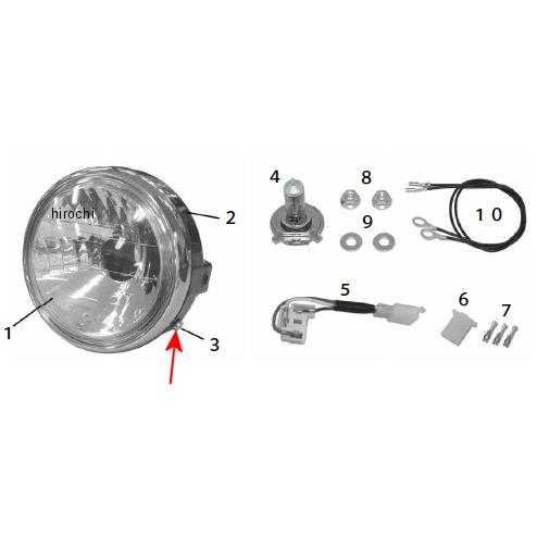 00-09-0020 SP武川 ケーススクリュー 4個
