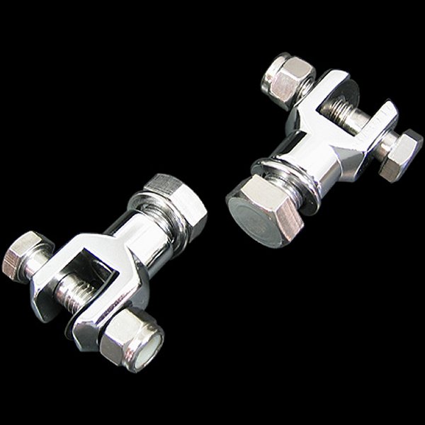 000025 ネオファクトリー 1/2×20 フットペグ クリップキット クローム 左右ペア