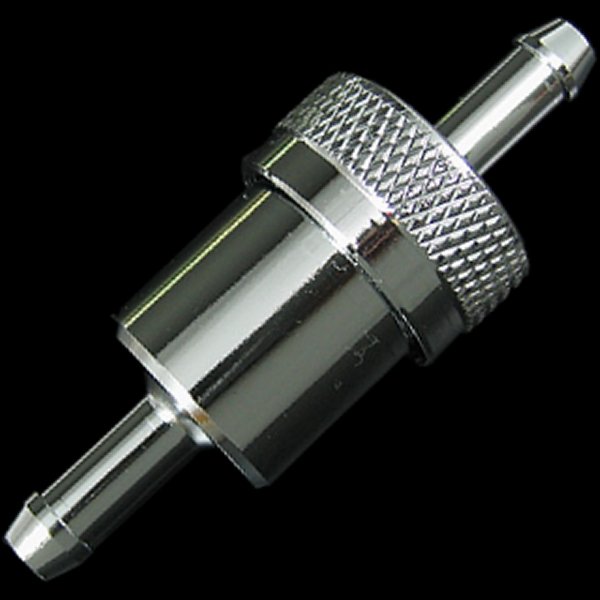 000097 ネオファクトリー 5/16インチ クロームフューエルフィルター 1個売り