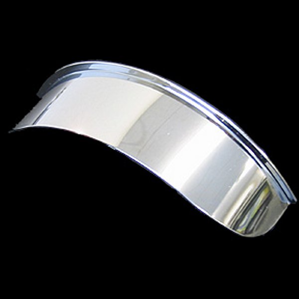 000099 ネオファクトリー 5-3/4インチ ヘッドライトバイザー クローム 1個売り