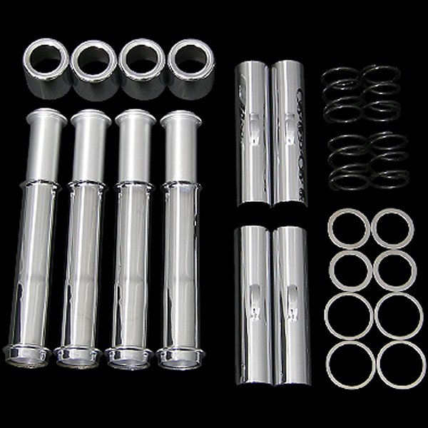000198 ネオファクトリー プッシュロッド カバーキット 84年-99年 BigTwin クローム