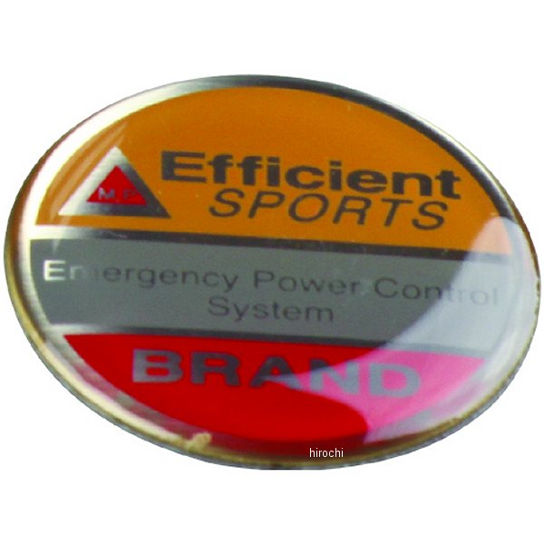 000205 ポッシュ POSH Efficient sportsマルバッジ 30mm