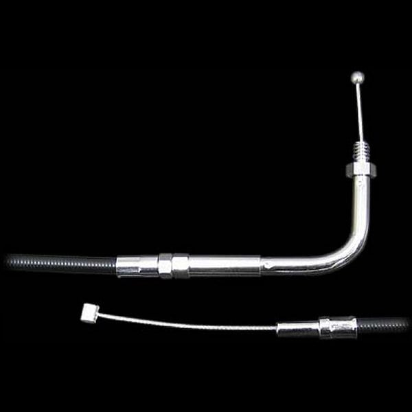 000259 ネオファクトリー 41インチ スロットルケーブル 90° 90年-95年 BigTwin 黒
