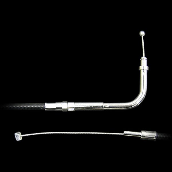 000261 ネオファクトリー 41インチ スロットルケーブル 90° 96年以降 ハーレー 黒