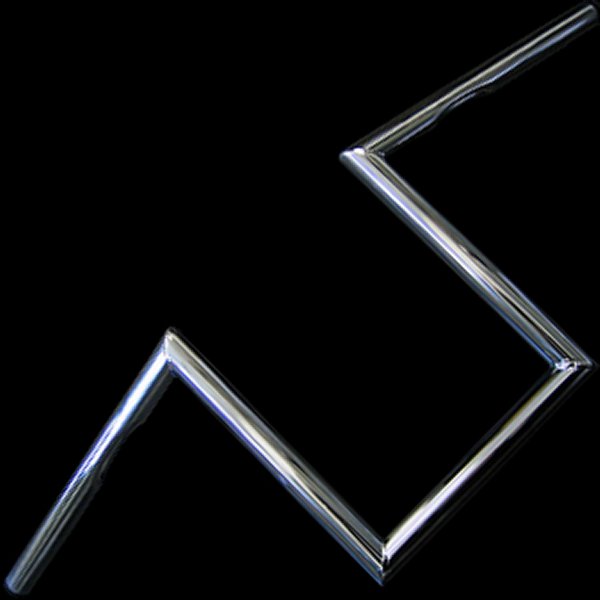 000372 ネオファクトリー ヘコミ無し 10インチ Zバーハンドル クローム