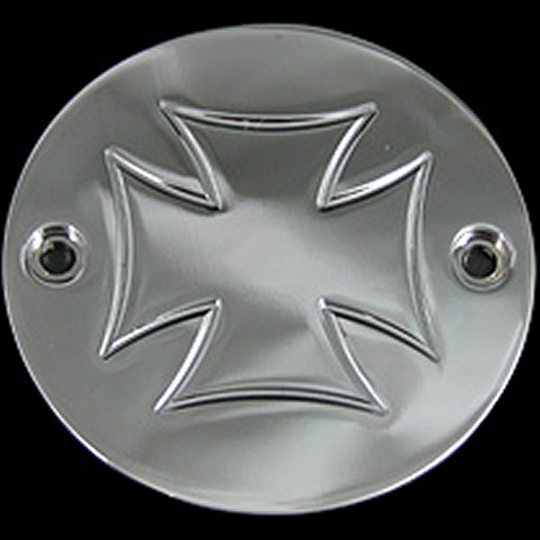 000373 ネオファクトリー クロス ポイントカバー 2穴 70年-08年 BigTwin、71年-03年 XL クローム