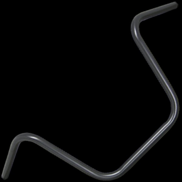 000460 ネオファクトリー エイプバーハンドル ハイ 黒 ヘコミ無し