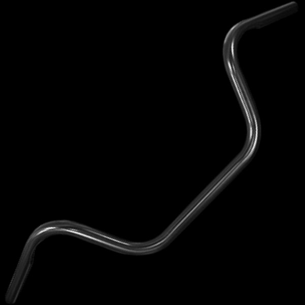 000465 ネオファクトリー エイプバーハンドル ロー 黒 ヘコミ有り