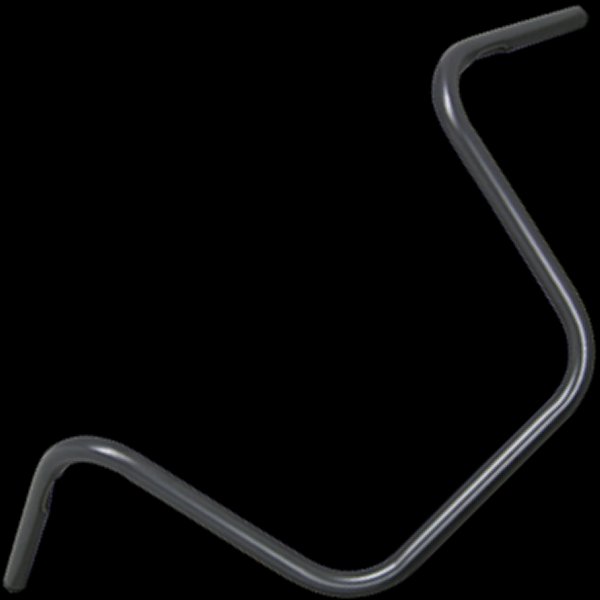 000467 ネオファクトリー エイプバーハンドル ハイ 黒 ヘコミ有り