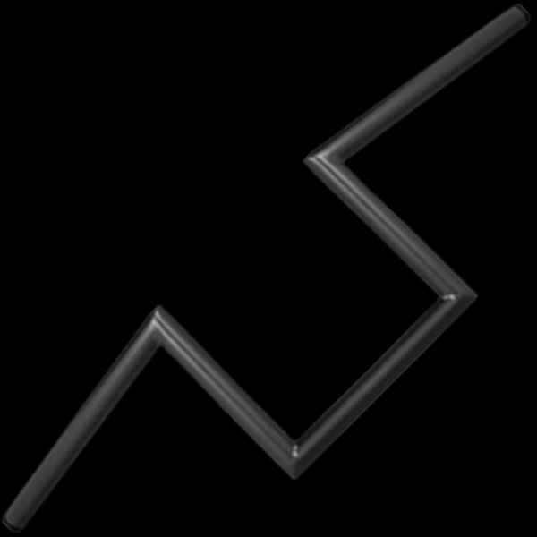 000481 ネオファクトリー ヘコミ無し 8インチ Zバーハンドル 黒