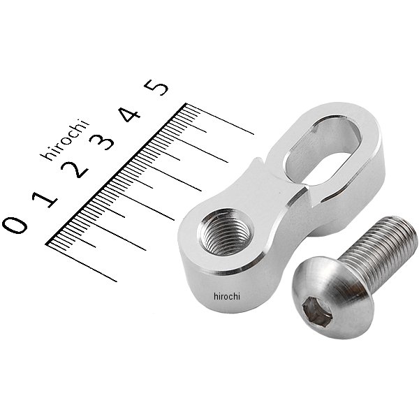 000620-03 ポッシュ POSH オフセットミラーアダプター M10 逆ネジ M10逆ネジP-1.25ボルト付き 1個入り