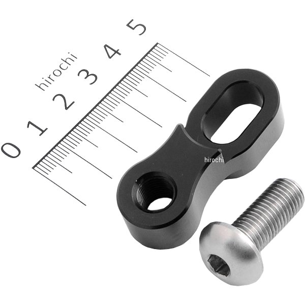 000620-06 ポッシュ POSH オフセットミラーアダプター M10 逆ネジ P-1.25ボルト付き 1個入り