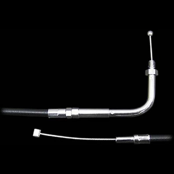 000672 ネオファクトリー 45インチ スロットルケーブル 90° 90年-95年 BigTwin 黒