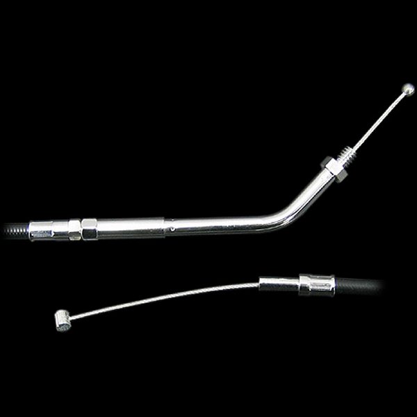 000677 ネオファクトリー 45インチ スロットルケーブル 45° 90年-95年 BigTwin 黒