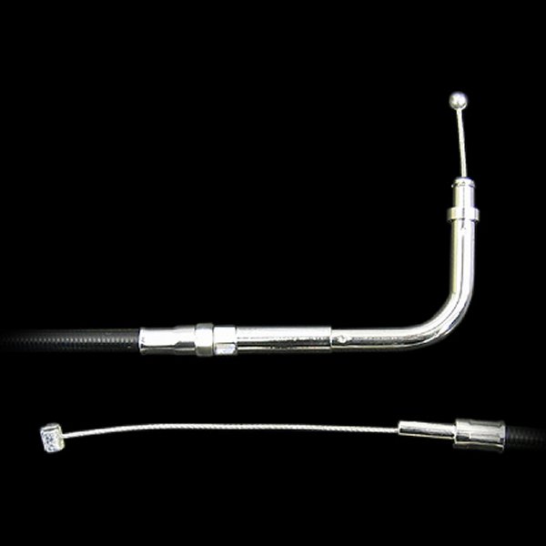 000686 ネオファクトリー 29インチ スロットルケーブル 90° 96年以降 BigTwin、XL 黒
