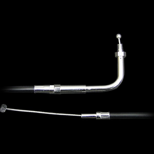 000702 ネオファクトリー 29インチ シングルスロットルケーブル 90°76年-80年 4速モデル 黒