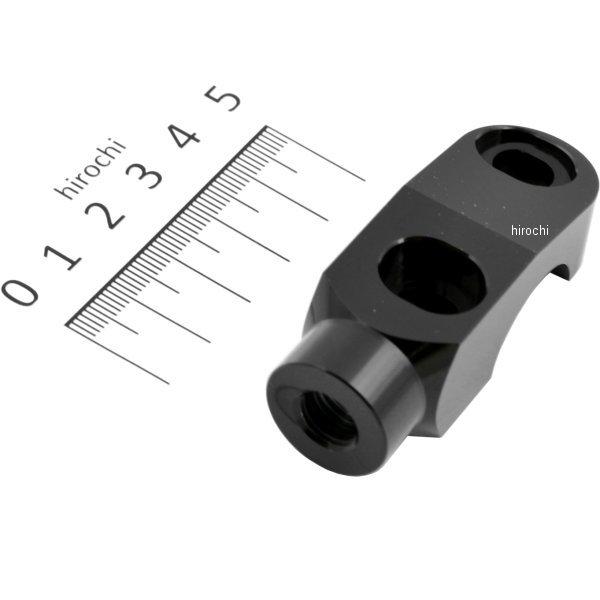 000706-06 ポッシュ POSH ミラーアダプター ブレーキ側 正ネジ 黒