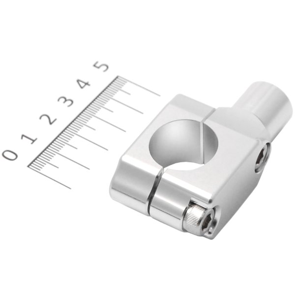 000708-03 ポッシュ POSH ハンドルマウントミラーアダプター M10 アルミ シルバー