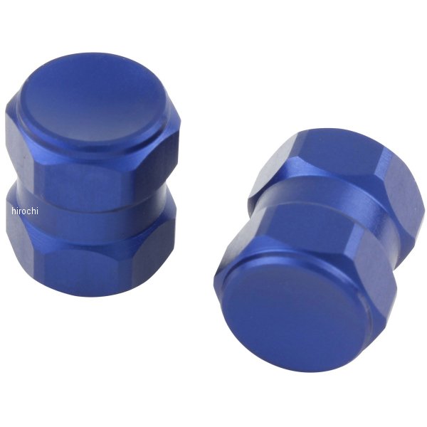 000800-01 ポッシュ POSH エアーバルブキャｯプ ヘックス2 2個入り 青
