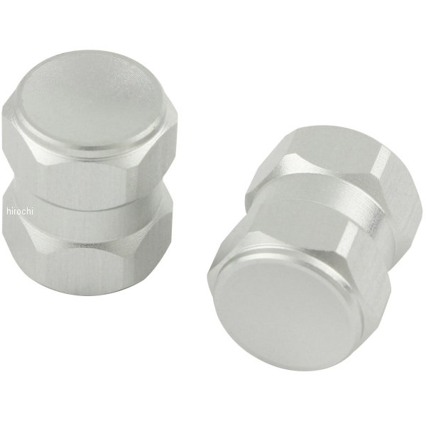 000800-03 ポッシュ POSH エアーバルブキャｯプ ヘックス2 2個入り シルバー