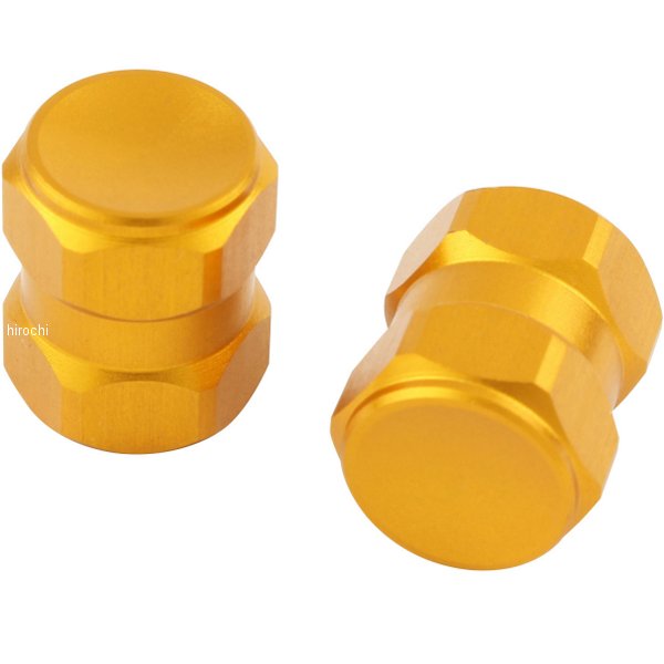 000800-04 ポッシュ POSH エアーバルブキャｯプ ヘックス2 2個入り ゴールド