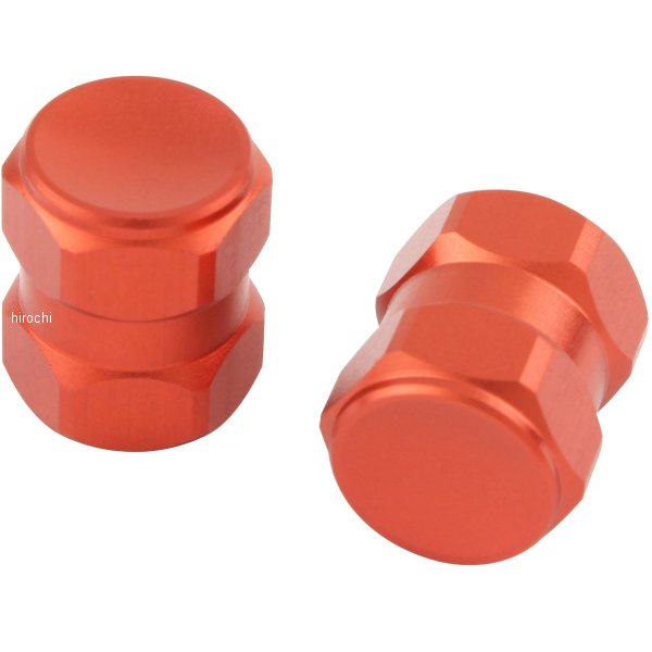 000800-14 ポッシュ POSH エアーバルブキャｯプ ヘックス2 2個入り ディープオレンジ